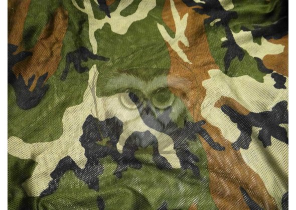 Ткань-сетка маскировочная, зеленый камуфляж, 70 г/м2, N-14, 1 м (ширина 1,5 м)