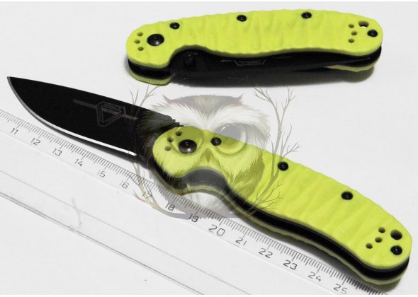 Нож складной Ontario Knife, 8868SP, желтый