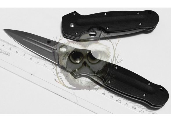 Нож складной Spyderco CPM S30V, Schempp, черный, Тайвань