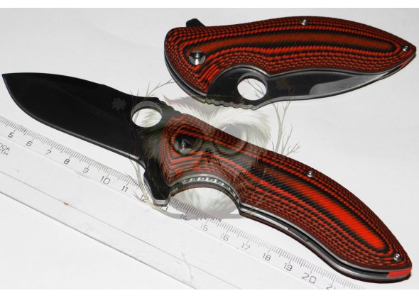 Нож складной Spyderco CPM S30V, красный, Тайвань