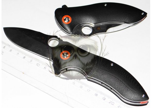 Нож складной Spyderco CPM S30V, черный, Тайвань