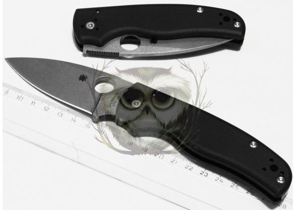 Нож складной Spyderco CPM-M4, Golden Colorado, черный, Тайвань