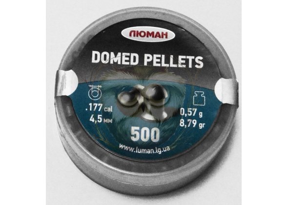 Пуля 4,5 мм Люман Domed pellets, 500 шт, 0,57 гр