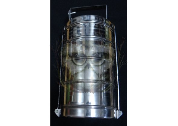 Набор судков, 4 шт, нержавейка, Bombay Tiffin, D=16 см, Индия 555