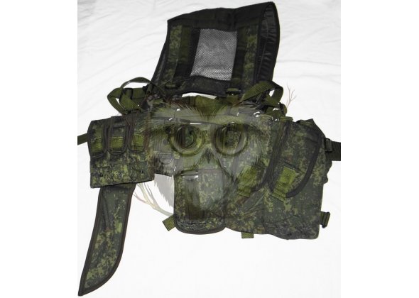 Жилет разгрузочный для курсантов, 5 подсумков, цифра