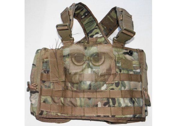 Жилет разгрузочный тактический, на лямках, с несъемными подсумками, мультикам