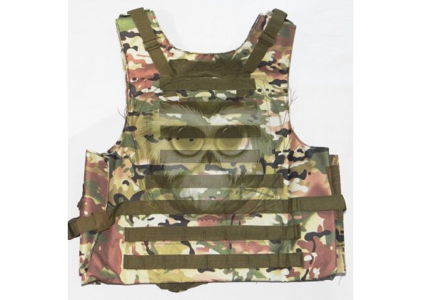 Жилет разгрузочный тактический, плитник, мультикам