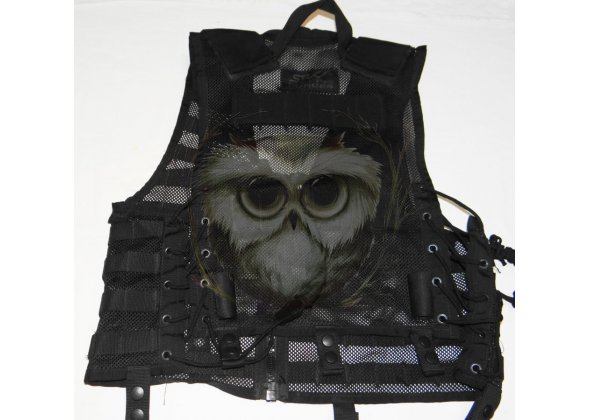 Жилет разгрузочный тактический SRW, с системой Молле, на молнии, черный