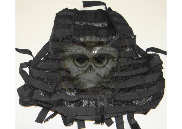 Жилет разгрузочный тактический, с системой Молле, на молнии, черный