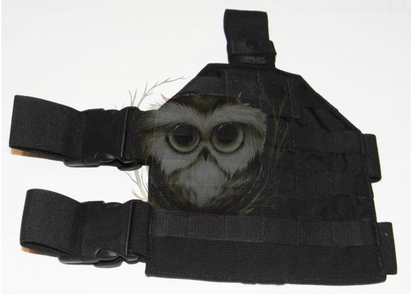 Набедренная платформа SRW, 220х230 мм, с системой Molle, черная