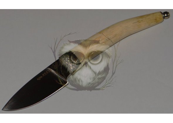 Нож Катран, 95х18 ковка, рог, Павлово