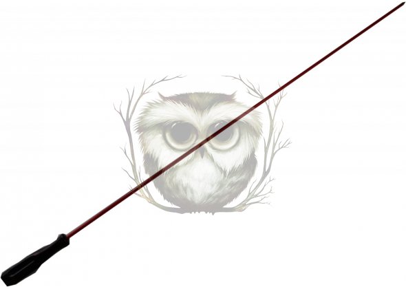 Шомпол 1 часть D=5 мм металл в оплетке с крутящейся ручкой, L=80 см 