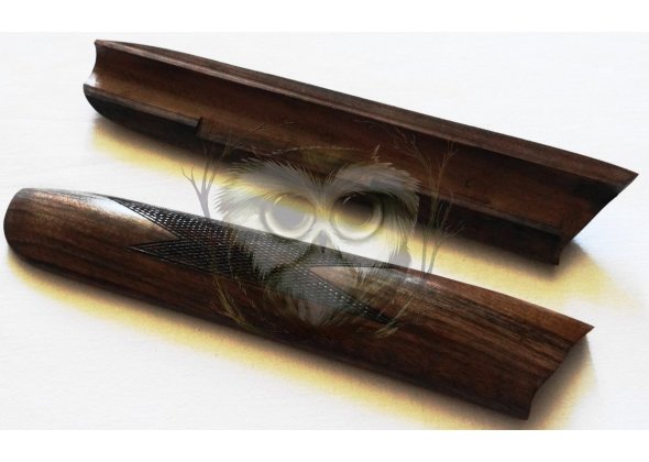 ТОЗ-34. Цевье орех с отделкой