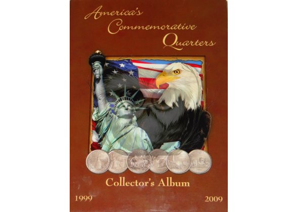 Коллекция цветных 25 центовых монет США, 1999-2009гг.
