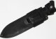 Чехол для ножа 200х45мм с застежкой, подвесом и скобой, кожа, черный, обоюдка