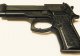 Пистолет резиновый, тренировочный, Beretta 92FS, черный