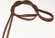 Шнурок кожаный прямоугольный 5х2,5 мм коричневый, 120 см