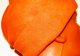 Шапка флисс оранжевая 