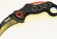 Нож складной Karambit красно-черный