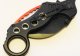 Нож складной Karambit красно-черный