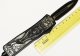 Нож выкидной Microtech, черный, Волк, двусторонний, 00556