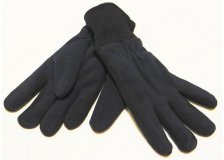 Перчатки флис, с подкладкой, черные, синие