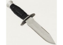 Нож НР-2000, 65х13 резиновая ручка Саро
