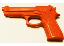 Пистолет резиновый, тренировочный, Beretta 92FS, оранжевый