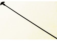 Шомпол 3 части D=6 мм, металл анодированный L=73 см, кал. 9,22,30,223,280, фигурная ручка