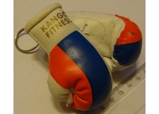 Брелока - перчатки бокс KANGO, кожа, триколор