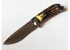 Нож Тигр (кость) 65х13, ц/м, Касимов