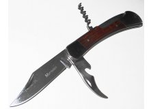 Нож складной Мичман 65х13, 2 лезвия+штопор