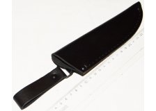 Чехол для ножа 170х40мм б/застежки, кожа, черный