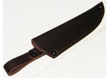 Чехол для ножа 170х40мм б/застежки, кожа, коричневый